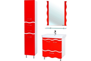 Зеркало Bellezza Мари Волна 60 красное - 2