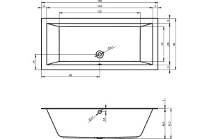 Акриловая ванна Riho Lugo Velvet 180x80 - 3