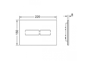 Кнопка смыва Tece  (9820369) - 3