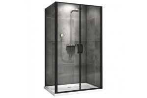 Душевой уголок ABBER Sonnenstrand 100х100 профиль черный (AG04100BC-S100B)