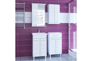 Тумба с раковиной СанТа Омега 50 белый - 2