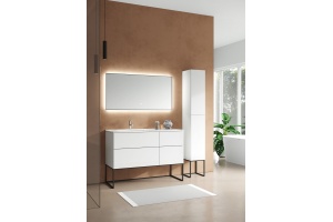 Зеркало Sanvit Панорама 120 с подсветкой черный - 3