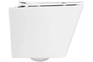 Чаша для подвесного унитаза BelBagno Due белый (BB3103CHR/SC) - 2