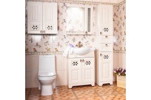 Тумба с раковиной Бриклаер Кантри 65 бежевый дуб - 2