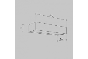 Накладной светильник Maytoni Lot O428WL-L20W3K - 3