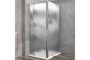 Душевой уголок Vincea Intra 90х80 хром стекло рифленое