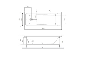 Каркас для ванны AM.PM Gem 160x70 - 3