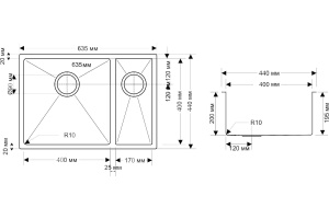 Мойка кухонная Seaman Eco Marino SME-635DR - 2