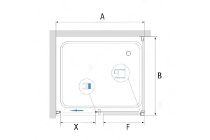 Душевой уголок RGW Passage 140х90 черный стекло прозрачное - 3