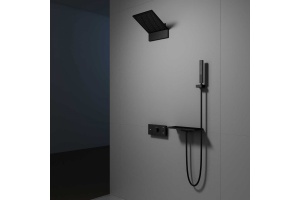 Душевой комплект Vincea Futura с термостатом черный - 2