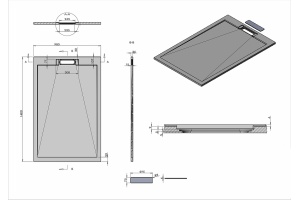 Поддон для душа Vincea 140х90 белый матовый - 2