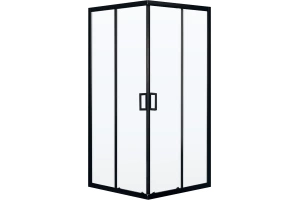 Душевой уголок Royal Bath HPD 80х80 профиль черный стекло прозрачное - 2