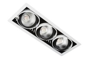 Встраиваемый светильник Ambrella Light Classic T81 T813 BK/CH 3*12W 4200K - 3