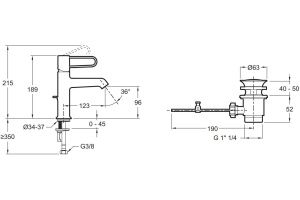 Смеситель для раковины Jacob Delafon Odeon Rive Gauche черный матовый - 3