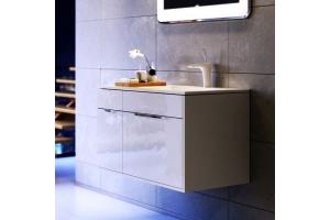 Тумба с раковиной Aqwella 5 stars Malaga 90 R белая - 2