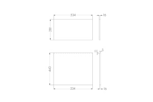 Фасад для тумбы Aquaton Лондри 60 темное дерево - 3