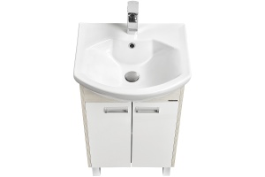 Тумба под раковину Aquaton Бекка 50 белый - светлое дерево