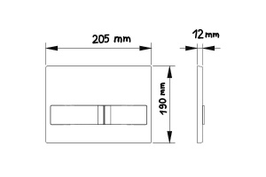 Кнопка смыва для инсталляций beWash Ocean хром глянцевый - 2