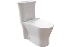 Унитаз-компакт DIWO Кострома 0422 с микролифтом, напольный с бачком, с прямым выпуском, приставной, фаянсовый