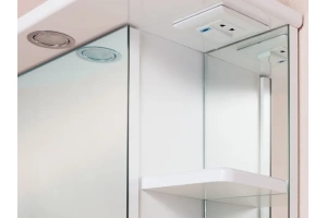 Зеркало-шкаф Onika Карина 60 L с подсветкой, белый (206009) - 2