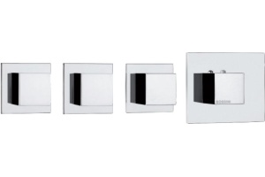 Термостат Bossini Cube 3 Outlets LP Z032205 для ванны с душем, хром