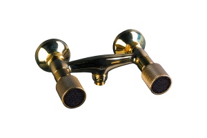 Смеситель для душа Boheme Royal Cristal золото с черными кристаллами Preciosa