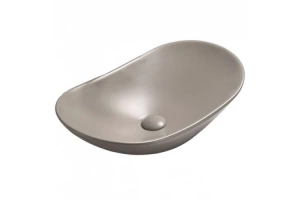 Раковина накладная CeramaLux NC 61.5 см светло-серый матовый (7811AMH-5)