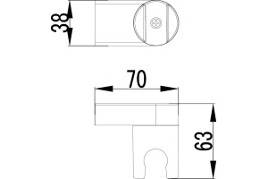 Настенный держатель Lemark  (LM8013C) - 2