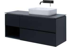 Тумба под раковину Allen Brau Infinity 120 R черный матовый