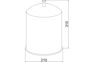 Мусорное ведро Boheme Provanse бронза - 2