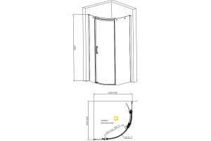 Душевой уголок Jacob Delafon Contra E22R90L-GA - 2