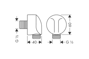 Шланговое подключение Hansgrohe FixFit полированное золото - 2