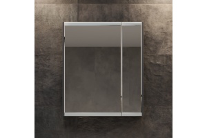 Зеркало-шкаф STWORKI Кронборг 70 см , навесное , в стиле лофт , черная , левый , прямоугольный