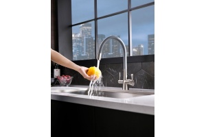 Смеситель для кухни Lemark Comfort LM3075BN с гибким изливом - 3