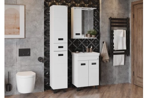 Тумба с раковиной Onika Балтика-Квадро Black 55 белый (105552) - 3