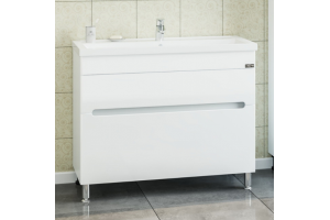 Тумба под раковину напольная Санта Лондон 100 белый - 2