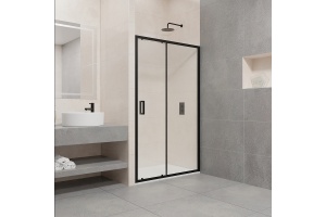 Душевая дверь RGW Passage PA-016B 130х195 профиль черный стекло прозрачное - 2
