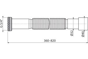 Гофра AlcaPlast A706 - 3