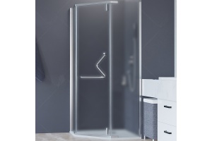 Душевой уголок RGW Hotel HO-081 90х90 профиль хром стекло матовое