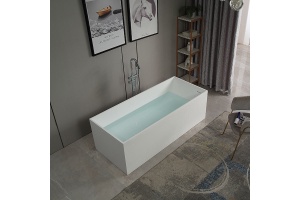 Ванна из искусственного камня ABBER Stein AS9642-1.8 белая матовая - 2