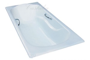 Чугунная ванна 170x80 см с ручками Castalia Venera H0000149 с антискользящим покрытием - 2