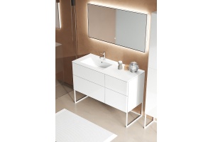 Комплект мебели SanVit Лира 120 L белый глянец - 3