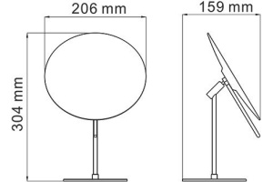 Косметическое зеркало Wasserkraft K-1002 - 3