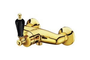 Смеситель для душа Boheme Vogue золото с черным кристаллом Swarovski