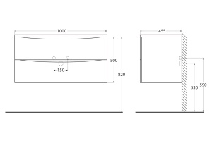 Тумба под раковину BelBagno Acqua 100 белый