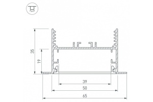 Коннектор T-образный Arlight SL-Linia65-F 030128 - 2