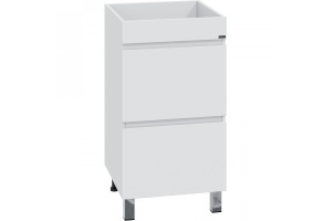 Тумба с раковиной над стиральной машиной напольная Санта Марс 48 белый - 3