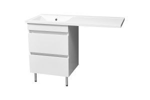 Тумба под раковину Stella Polar Мадлен Марсал 120 белый - 2