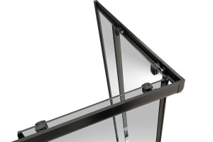 Душевой уголок Royal Bath HPD 110х80 профиль черный стекло прозрачное - 3