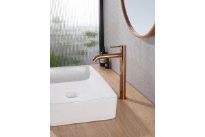 Смеситель для раковины Abber Wasser Kreis розовое золото - 2